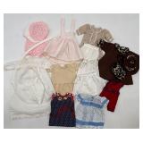 Collectible Vintage Porcelain Doll with Assorted Clothing by Marlene Gaige