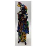 Set of 3 Handcrafted African Cloth Dolls in Traditional Attire