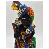 Set of 3 Handcrafted African Cloth Dolls in Traditional Attire
