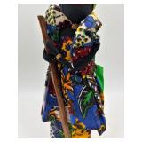 Set of 3 Handcrafted African Cloth Dolls in Traditional Attire