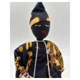 Set of 3 Handcrafted African Cloth Dolls in Traditional Attire