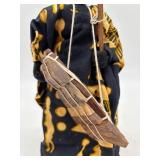 Set of 3 Handcrafted African Cloth Dolls in Traditional Attire