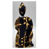 Set of 3 Handcrafted African Cloth Dolls in Traditional Attire