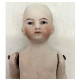 Antique German Bisque Head Doll with Molded Socks and Shoes - Marked 5114