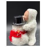 Handcrafted Decorative Egg with Cherubic Figures and Accessories