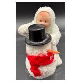 Handcrafted Decorative Egg with Cherubic Figures and Accessories