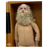 Handcrafted Santa Claus Doll with Detailed Patterns by Cathy Hansen