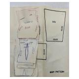 Handcrafted Santa Claus Doll with Detailed Patterns by Cathy Hansen