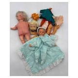 Collection of Vintage Dolls and Doll Parts