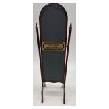 Vintage Porcelain Doll with Tea Set, Mirror, and Table