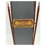 Vintage Porcelain Doll with Tea Set, Mirror, and Table