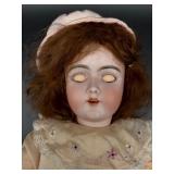 Antique German Handwerck Bisque Doll with Vintage Dress