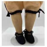 Pair of Vintage Handcrafted Felt/Cloth Dolls with European Dress