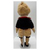 Pair of Vintage Handcrafted Felt/Cloth Dolls with European Dress