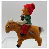 Vintage Dwarf Rider Wind-Up Toy, Made in Japan