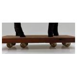 Set of 2 Vintage Handcrafted Pull Toy Horses