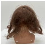 Antique Bisque Doll Head by Heubach Koppelsdorf with Mocha Wig