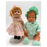 Set of 2 Vintage Dolls with Clothing