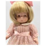 Armand Marseille Bisque Head Doll in Pink Dress