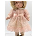 Armand Marseille Bisque Head Doll in Pink Dress