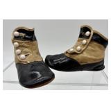 Antique Pair of Button-Closure Baby Shoes