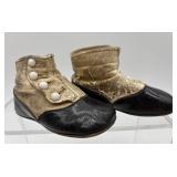 Antique Pair of Button-Closure Baby Shoes