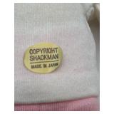 Vintage Wooden Baby Cradle with Two Porcelain Bye Lo Bisque Dolls and One Made in Japan Cloth Doll