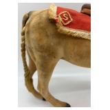 Vintage Handmade Wooden Toy Horse with Leather Accents