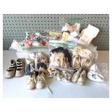 Collection of Vintage Doll Shoes and Accessories