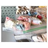 Collection of Vintage Doll Shoes and Accessories