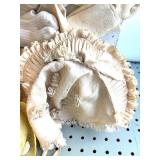 Collection of Vintage Baby Bonnets and Knit Accessories