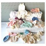 Collection of Handmade Vintage Doll Clothes and Accessories
