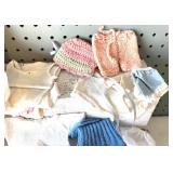 Collection of Handmade Vintage Doll Clothes and Accessories