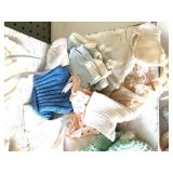 Collection of Handmade Vintage Doll Clothes and Accessories
