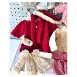 Collection of Handcrafted Baby and Doll Knitwear and Dresses