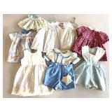 Collection of Handcrafted Baby and Doll Knitwear and Dresses