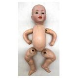 Vintage Collection of Bisque Doll Parts and Heads, Including Nippon