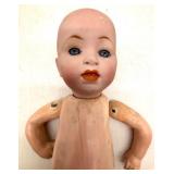 Vintage Collection of Bisque Doll Parts and Heads, Including Nippon