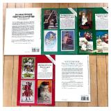 Collection of Antique Santa and Victorian Teddy Bear Postcards, Stickers, Seals and Chromolithographs