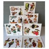 Collection of Vintage Style Gretna Die-Cut Scrapbook Sheets