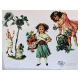 Collection of Vintage Style Gretna Die-Cut Scrapbook Sheets