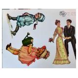 Collection of Vintage Style Gretna Die-Cut Scrapbook Sheets