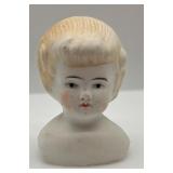 Collection of Antique German Bisque Doll Figurines including Dionne Quintuplets and Half Doll