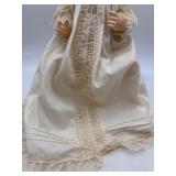 Vintage Porcelain Baby Doll in Lace Dress - SFBJ Paris 252