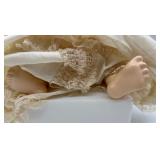 Vintage Porcelain Baby Doll in Lace Dress - SFBJ Paris 252