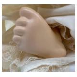 Vintage Porcelain Baby Doll in Lace Dress - SFBJ Paris 252