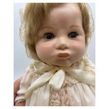 Vintage Porcelain Baby Doll in Lace Dress - SFBJ Paris 252