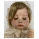 Vintage Porcelain Baby Doll in Lace Dress - SFBJ Paris 252