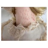 Vintage Porcelain Baby Doll in Lace Dress - SFBJ Paris 252