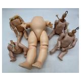 Set of 5 Vintage Shepherd Composite Doll Bodies - NEW